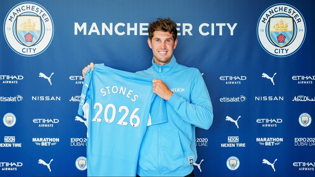 แมนฯ-ซิตี้-ประกาศต่อสัญญาใหม่--จอห์น-สโตนส์--อีก-5-ปี
