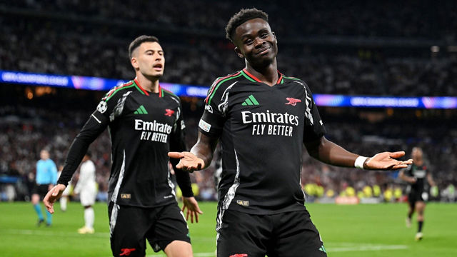 ซาก้าซัดเปิดหัว!-อาร์เซน่อลบุกดับมาดริด-2-1-ลิ่วรอบรองฯ-ชปล.